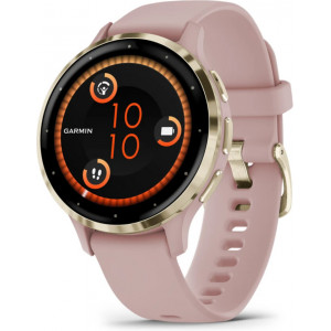 Garmin Venu 3S 3,05 cm (1.2") AMOLED Digital 390 x 390 pixels Ecrã táctil Dourado, Rosa Wi-Fi GPS