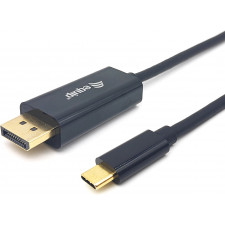 Equip 133427 adaptador de cabo de vídeo 2 m USB Type-C DisplayPort Cinzento