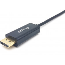 Equip 133427 adaptador de cabo de vídeo 2 m USB Type-C DisplayPort Cinzento