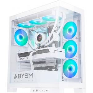 ABYSM Danube Sava H500 White PC Transparente, Branco