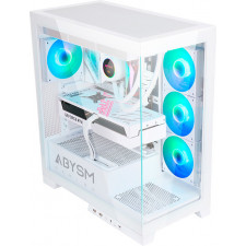 ABYSM Danube Sava H500 White PC Transparente, Branco