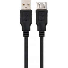 Ewent EC1067 cabo USB USB 2.0 3 m USB A Preto