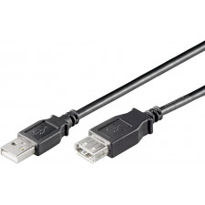 Ewent EC1067 cabo USB USB 2.0 3 m USB A Preto