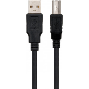 Ewent EC1061 cabo USB USB 2.0 1,8 m USB A USB B Preto