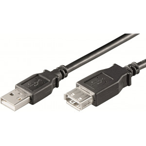 Ewent EC1013 cabo USB 3 m USB A Preto