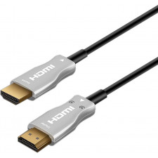 Ewent EC1355 HDMI, 20 m cabo HDMI HDMI Type A (Standard) 2 x HDMI Type A (Standard) Preto, Prateado