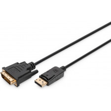 Digitus AK-340306-020-S adaptador de cabo de vídeo 2 m DisplayPort DVI-D Preto