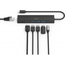 Hama 00200144 hub de interface USB 3.2 Gen 1 (3.1 Gen 1) Type-C 5000 Mbit s Preto