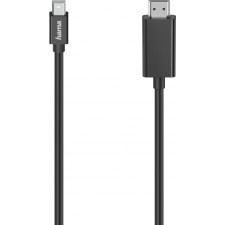 Hama 00200711 adaptador de cabo de vídeo 1,5 m Mini DisplayPort HDMI Preto