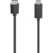 Hama 00200712 adaptador de cabo de vídeo 1,5 m DisplayPort HDMI Preto