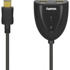 Hama 00205161 cabo HDMI HDMI Type A (Standard) 2 x HDMI Type A (Standard) Preto