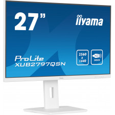 iiyama ProLite XUB2797QSN-W1 monitor de ecrã 68,6 cm (27") 2560 x 1440 pixels Wide Quad HD LED Branco