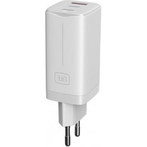 1Life 1IFEPAXPRESS65GAN adaptador e transformador Interior 65 W Branco