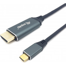 Equip 133416 adaptador de cabo de vídeo 2 m USB Type-C HDMI Type A (Standard) Cinzento, Preto