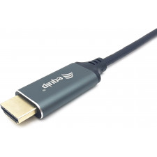 Equip 133416 adaptador de cabo de vídeo 2 m USB Type-C HDMI Type A (Standard) Cinzento, Preto