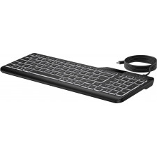 HP Teclado multidispositivo retroiluminado com fios 405