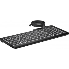 HP Teclado multidispositivo retroiluminado com fios 405