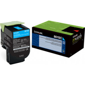 Lexmark 802SC toner 1 unidade(s) Original Ciano