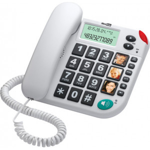 MaxCom KXT480 Telefone analógico Identificação de chamadas Branco