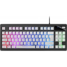 Mars Gaming MKAXWPT teclado Jogos USB Português Preto, Branco