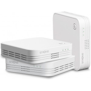 Strong WI-FI MESH HOME TRIO PACK 1200 Dual-band (2,4 GHz   5 GHz) Wi-Fi 5 (802.11ac) Branco 3 Interno