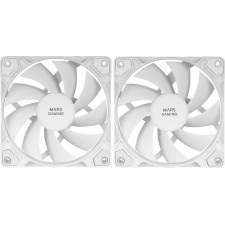 Mars Gaming MFPROX2W Sistema de Arrefecimento de Computador Caixa de computador Ventoinha 12 cm Branco 2 unidade(s)