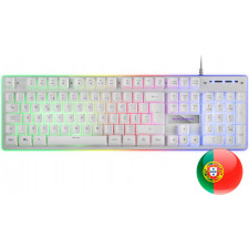 Mars Gaming MK220W teclado Jogos USB Português Branco