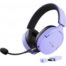 Trust GXT 491P FAYZO Auscultadores Com fios e sem fios Fita de cabeça Jogos USB Type-A Bluetooth Preto, Roxo