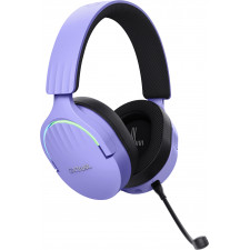 Trust GXT 491P FAYZO Auscultadores Com fios e sem fios Fita de cabeça Jogos USB Type-A Bluetooth Preto, Roxo