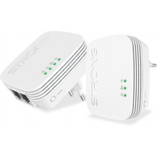 Strong POWERLWF600DUOMINI adaptador de rede PowerLine 600 Mbit s Ethernet LAN Wi-Fi Branco 2 unidade(s)