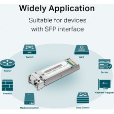 TP-Link TL-SM321A módulo de transcetor de rede Fibra ótica 1250 Mbit s SFP