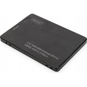 Digitus DA-71118 Caixa para Discos Rígidos Compartimento SSD Preto 2.5"