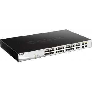 D-Link DGS-1210-24P Gerido L2 Gigabit Ethernet (10 100 1000) Power over Ethernet (PoE) Preto