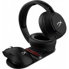 HyperX ChargePlay Base Auscultadores, Rato, Smartphone Preto AC, USB Carregamento wireless Interior