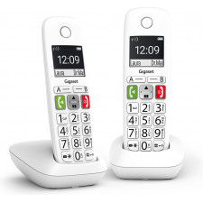 Gigaset E290 Duo Telefone analógico DECT Identificação de chamadas Branco