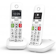 Gigaset E290 Duo Telefone analógico DECT Identificação de chamadas Branco