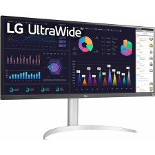 LG 34WQ650-W monitor de ecrã 86,4 cm (34") 2560 x 1080 pixels WFHD LCD Prateado, Branco