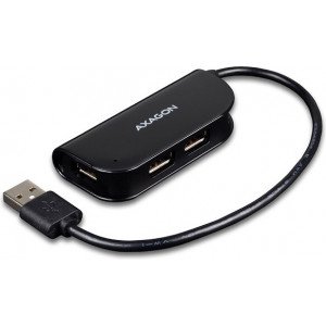 Axagon HUE-X4B hub de interface USB 2.0 480 Mbit s Preto