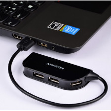 Axagon HUE-X4B hub de interface USB 2.0 480 Mbit s Preto