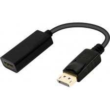 Ewent EC1456 adaptador de cabo de vídeo 0,15 m DisplayPort HDMI Type A (Standard) Preto