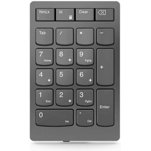 Lenovo Go Wireless teclado numérico Universal Bluetooth USB RF Wireless Cinzento