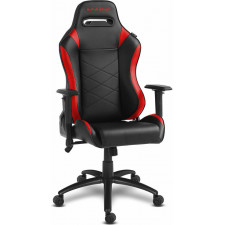 Alpha Gamer AGATENA-BK-RED cadeira gaiming Cadeira de jogos para PC Assento acolchoado Preto, Vermelho