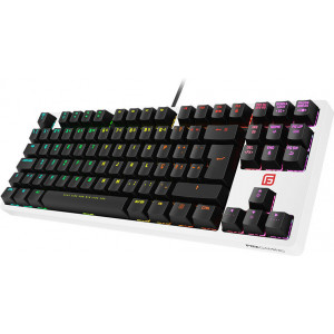 Fox Gaming FK63T teclado Jogos USB QWERTY Português Preto, Branco