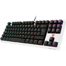 Fox Gaming FK63T teclado Jogos USB QWERTY Português Preto, Branco