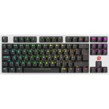 Fox Gaming FK63T teclado Jogos USB QWERTY Português Preto, Branco