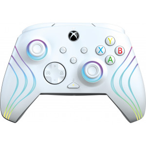 PDP Controlador com cabo Afterglow Wave  White Para a Xbox Series X|S, Xbox One e Windows 10 11