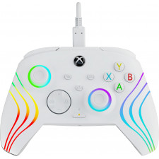 PDP Controlador com cabo Afterglow Wave  White Para a Xbox Series X|S, Xbox One e Windows 10 11