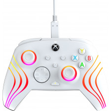 PDP Controlador com cabo Afterglow Wave  White Para a Xbox Series X|S, Xbox One e Windows 10 11