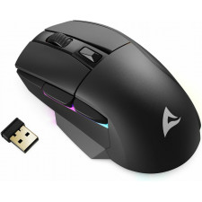 Sharkoon SGM50W rato Jogos Mão direita RF Wireless + USB Type-A Ótico 6400 DPI