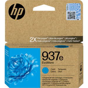 HP Tinteiro EvoMore 937e Original Ciano